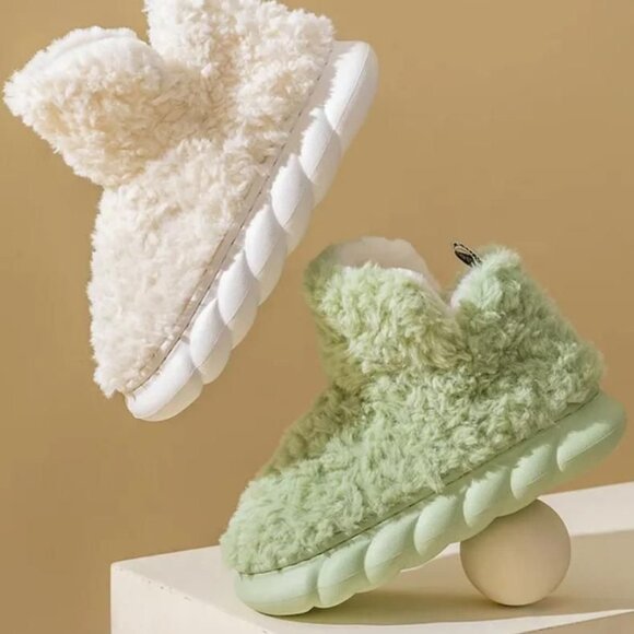 Furry Women Non Slip Shoes - Picture 6 of 7